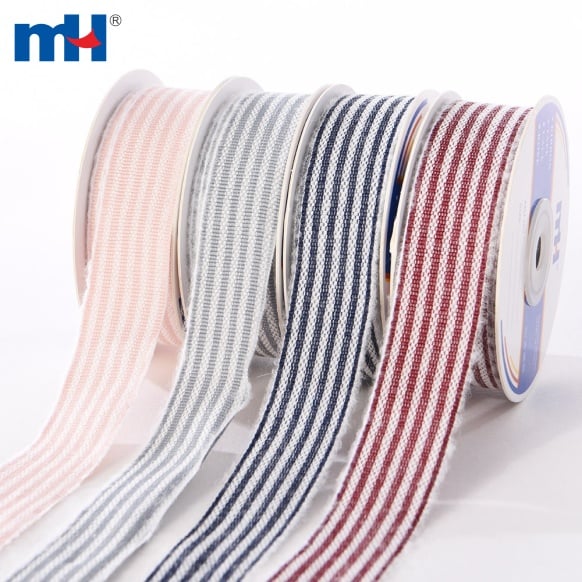 Stripes woven ribbon